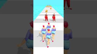 A fat crowd runs through the street DreamTrackAI shorts gaming games androidgames newgame [upl. by Amethist]