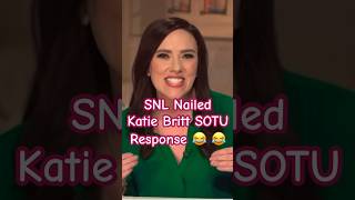 SNL spot on Katie Britt Parody shorts katiebritt snl snlkatiebritt snlstateoftheunion getout [upl. by Aliuqaj]