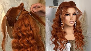 Penteado com TÉCNICA COMPLETA para o SEMI PRESO mais ESTILOSO  BEAUTIFUL half up hairstyle [upl. by Holloway]