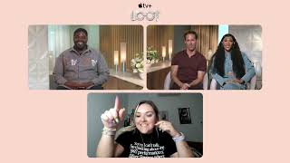 Michaela Jaé Rodriguez Nat Faxon and Ron Funches on comedy and Loot season 2 [upl. by Airretnahs711]