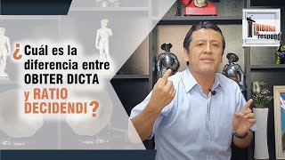 ¿Cuál es la diferencia entre OBITER DICTA y RATIO DECIDENDI – TTR  169 [upl. by Haroppizt950]