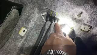 Kia Rio 2013 gear cable replacement [upl. by Ardnasxela732]