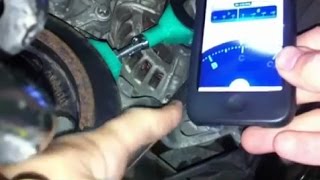 Serpentine polyv belt tension measurement using a smartphone  ribbed poly v belt [upl. by Reddy935]