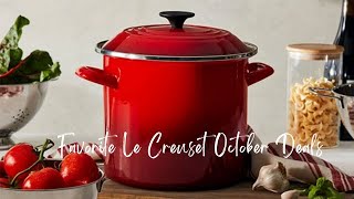 Favorite Le Creuset October DealsKitchen Essentials Enameled Cast Iron October 2024 [upl. by Jamil425]