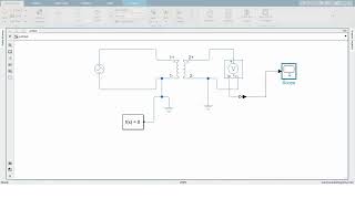 Simscape based simulation of a transformer in Simulink [upl. by Ij]