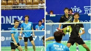 20130905Yonex Chinese Taipei Open 2013 MD Shin Baek Choel 申白喆Yoo Yeon Seong 柳延星 KORVS張凱量曾敏豪 TPE [upl. by Giffard]