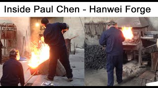 Inside Dalian Hanwei  Paul Chen Sword Forge  wwwsamuraikatanashopnl [upl. by Tiffa]