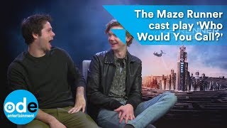 The Maze Runner cast play Who Would You Call [upl. by Eusassilem]