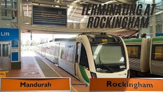 Mandurah to Rockingham Terminating at Rockingham Transperth B Series [upl. by Adelaja]