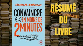 Résumé du livre quotConvaincre en moins de 2 minutesquot [upl. by Herr]