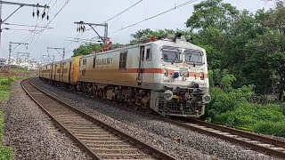 Route Diverted GandhidhamNagercoil Weekly Express Led By Factory Fresh BGKT WAP7 [upl. by Laws]