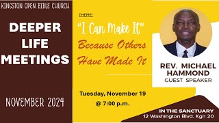 KOBC II Deeper Life Meetings II Day 6 II Rev Michael Hammond II November 19 2024 [upl. by Oryaj]