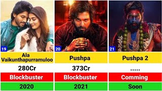 allu arjun All Hit And Flop Movies List  pushpa2  pushpa [upl. by Ecnal]