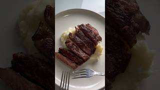 A5 WAGYU STEAK ON A STAINLESS STEEL PAN [upl. by Aikemahs]