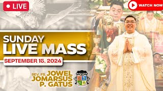 SUNDAY FILIPINO LIVE MASS TODAY ONLINE II SEPTEMBER 15 2024 II FR JOWEL JOMARSUS GATUS [upl. by Lamahj]