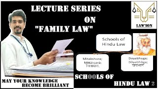 2 Schools of Hindu law PART2  Mitakshara  Dayabhaga  Lawion [upl. by Aubigny]