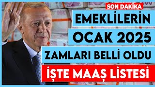 Emekli Ocak 2025 zammı Gazeteci Yazar Fatih Polat emekli ve memurların maaşlarını açıkladı [upl. by Field]