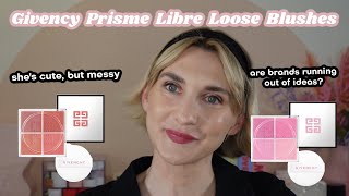 Givency Prisme Libre Loose Blush Swatches and First Impressions of Four Shades [upl. by Nolie]