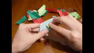 How to make an origami truncated tetrahedron [upl. by Ayekel]