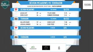 Devon Meadows v Tooradin  Premier  Day 2 [upl. by Bubalo]