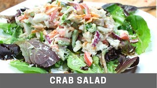 Crab Salad Quick and Easy Homemade Recipe [upl. by Dnaletak]