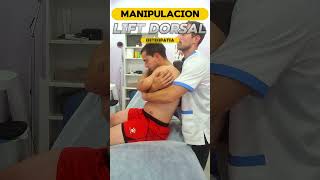 MANIPULACIÓN  Crujido Thrust dorsal osteopatia [upl. by Jesh]