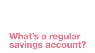 What is a regular savings account [upl. by Close]