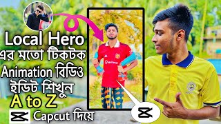 local hero tiktok animation video editing  local hero tiktok video editing  capcut video editing [upl. by Atinele]