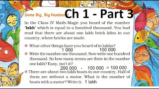 Maths Magic Class 5  Ch 1  Part 3  Some Big Big Numbers The Fish Market Practice Time [upl. by Dnalram]