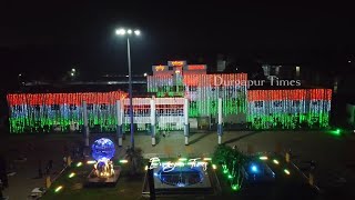 Durgapur Station at 15th August 🇮🇳🇮🇳 78th Independence Day 🇮🇳🇮🇳🇮🇳 Durgapur Times Drone View [upl. by Atiseret]