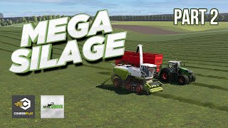 Mega Silage  Part 2  Fully Automated with AutoDrive and Courseplay  FS19 [upl. by Acey865]