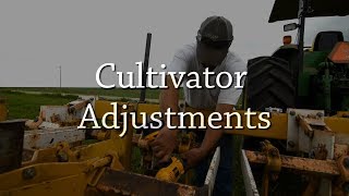 Cultivator Adjustments  Organic Weed Control [upl. by Yusuk]