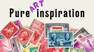 Stamps Grids and Collage Finding Inspiration in Postage Stamps [upl. by Garland]