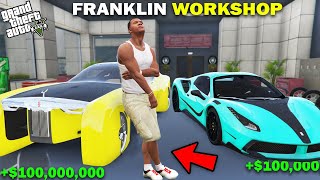 GTA 5  Franklin Open A New Workshop With Luxury Concept Cars in GTA 5  GTA 5 Mods [upl. by Sorensen]