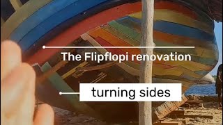 The Flipflopi Renovation 3  Ndogo flips over ⛵️ [upl. by Nidia771]