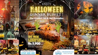 Halloween Unlimited Dinner Buffet Marino Beach Hotel halloween buffet dinner mrwalkerceylon [upl. by Nilatak]