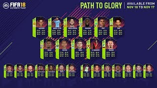 FIFA 18 Path to Glory Cards  FIFA 18 World Cup Cards PTG PLAYERS [upl. by Nedlog131]