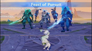 Keqing vs Trio Kenki Max Difficulty Steadfast Feast of Pursuit  Genshin Impact 51 [upl. by Cale]