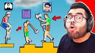 😂 Happy Wheels YouTubers Level 😂 Funny Moments 😂  Hitesh KS [upl. by Vonny]