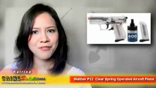 AirSoft  Walther P22 Clear Airsoft Review [upl. by Audi833]