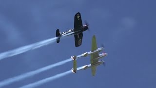 B25 Corsair F4U amp P38 lightning  Flying Bulls [upl. by Nnyledam]