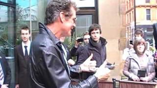 David Hasselhoff leaving his hotel for Britains Got Talent auditions in Manchester [upl. by Brock]