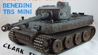 Clark Model TK22 amp Benedini TBS Mini Metal Tiger 1 RC Tank  Heng Long [upl. by Namor]