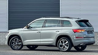 Skoda NEW Kodiaq 2023 Sportline in 4K Meteor Steel Grey 19 Inch Triglav Walk around amp detail inside [upl. by Ahsemed]