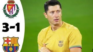 Valladolid vs Barcelona 31  La Liga  Extended goals and highlights resumen [upl. by Adiol]