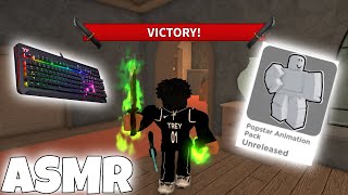 MM2 KEYBOARD ASMR With The NEW POPULAR ANIMATION BUNDLE Murder Mystery 2 [upl. by Danaher]