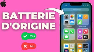 Comment Savoir Si La Batterie Iphone Est Dorigine  FACILE [upl. by Coulson179]