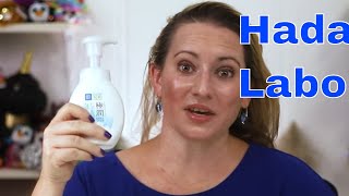 Hada Labo Skincare Gokujyun Hyaluronic Acid Face Foam Cleanser Review amp How to Use [upl. by Ahilam]