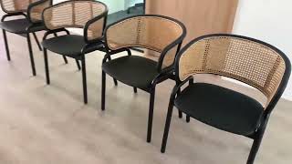 CALIANA PP Metal Rattan Armchair [upl. by Etnoid665]