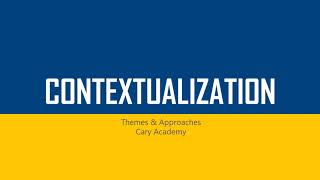 Introduction to Contextualization [upl. by Toni710]